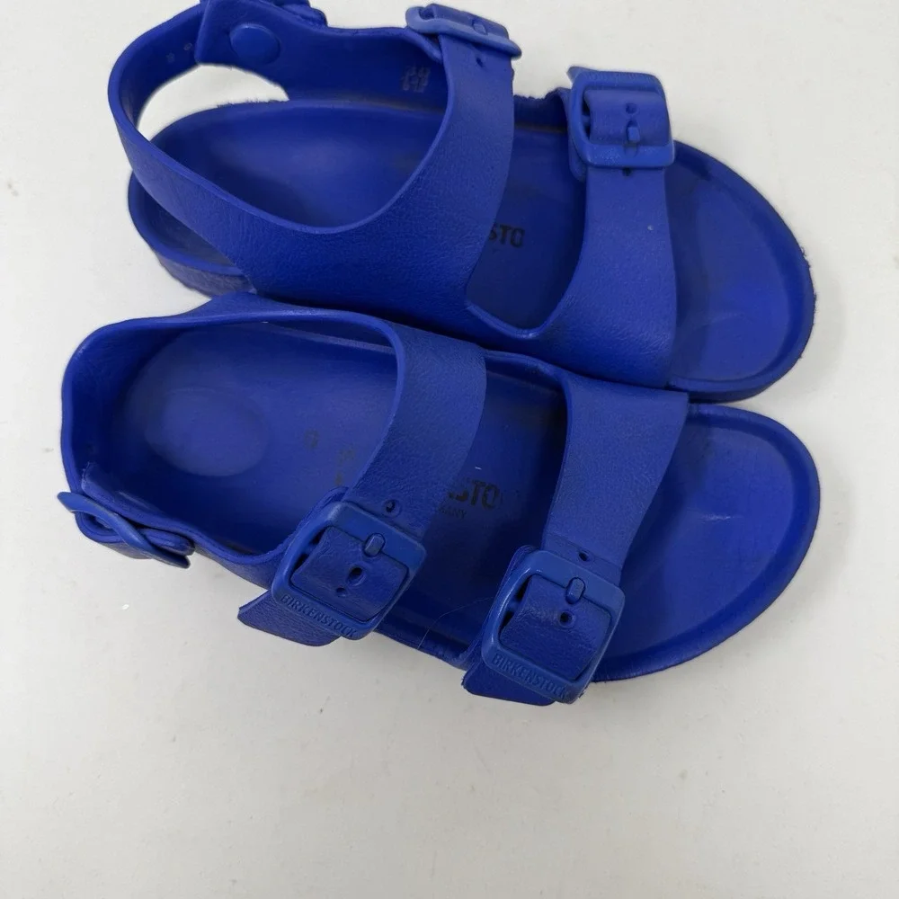 Birkenstock Milano Essentials Kids EVA Sandals Toddler Size 20 US 12- 12.5 Blue